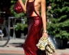 Chanel Iman Nearly Has Nip Slip In Red Sequin Dress