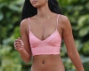 Chanel Iman Wears A Pink Bikini In Hawaii