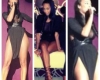 Draya Michele Golden Hanger Designs Dress In White And Black Clothes