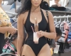 Draya Michele In Black Swimsuit On The Beach In Miami 