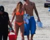 Chantel Jeffries With Justin Bieber On Beach In Miami (january ) 