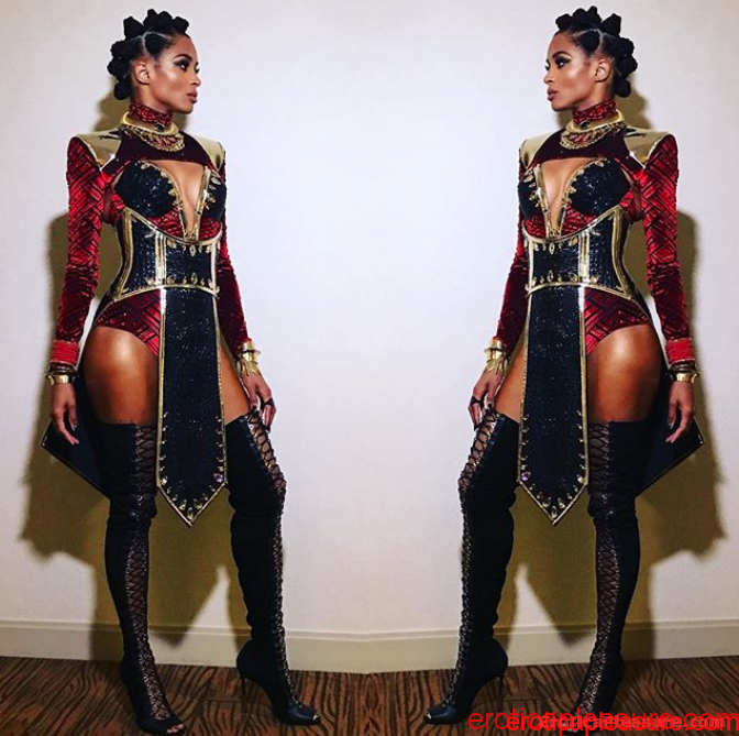 Ciara being a black panther halloween