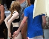 Game of Thrones star Richard Madden passionately snogs actress Ellie Bamber on holiday
