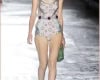 Madison Leyes walking the spring 2012 Prada show in Milan as an exclusive