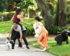 camila cabello struggle with his dog while out on a walk in miami florida 03