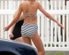 taylor swift in striped bikini