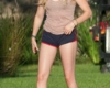 Chloe Grace Moretz Out In Booty Shorts 02