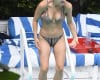 Actress Katherine McPhee Shows Off Her Bikini Body By The Pool In Miami